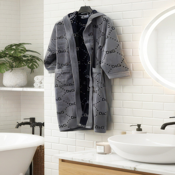 Hooded Bathrobe – D&G Style Design,XLtoXXL