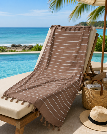 Beach towel ,86 X 170 cm , 100% cotton , Highly absorbent ,Botanical Leopard Beach Towel