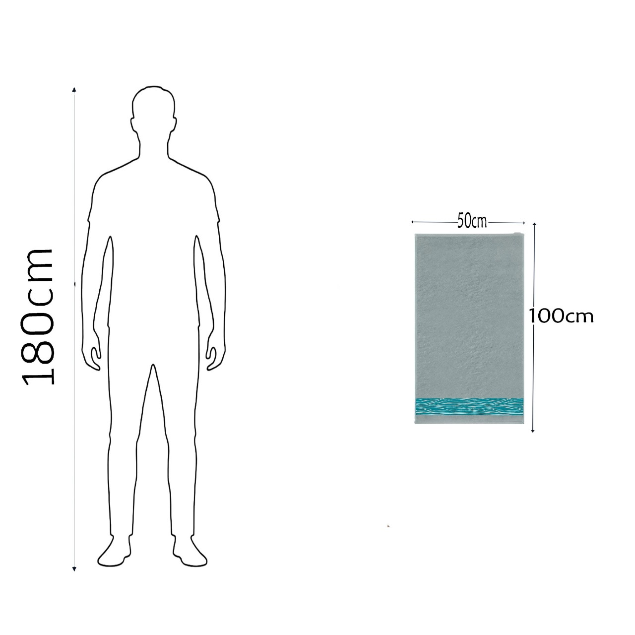 face towel, 50*100, 100% cotton