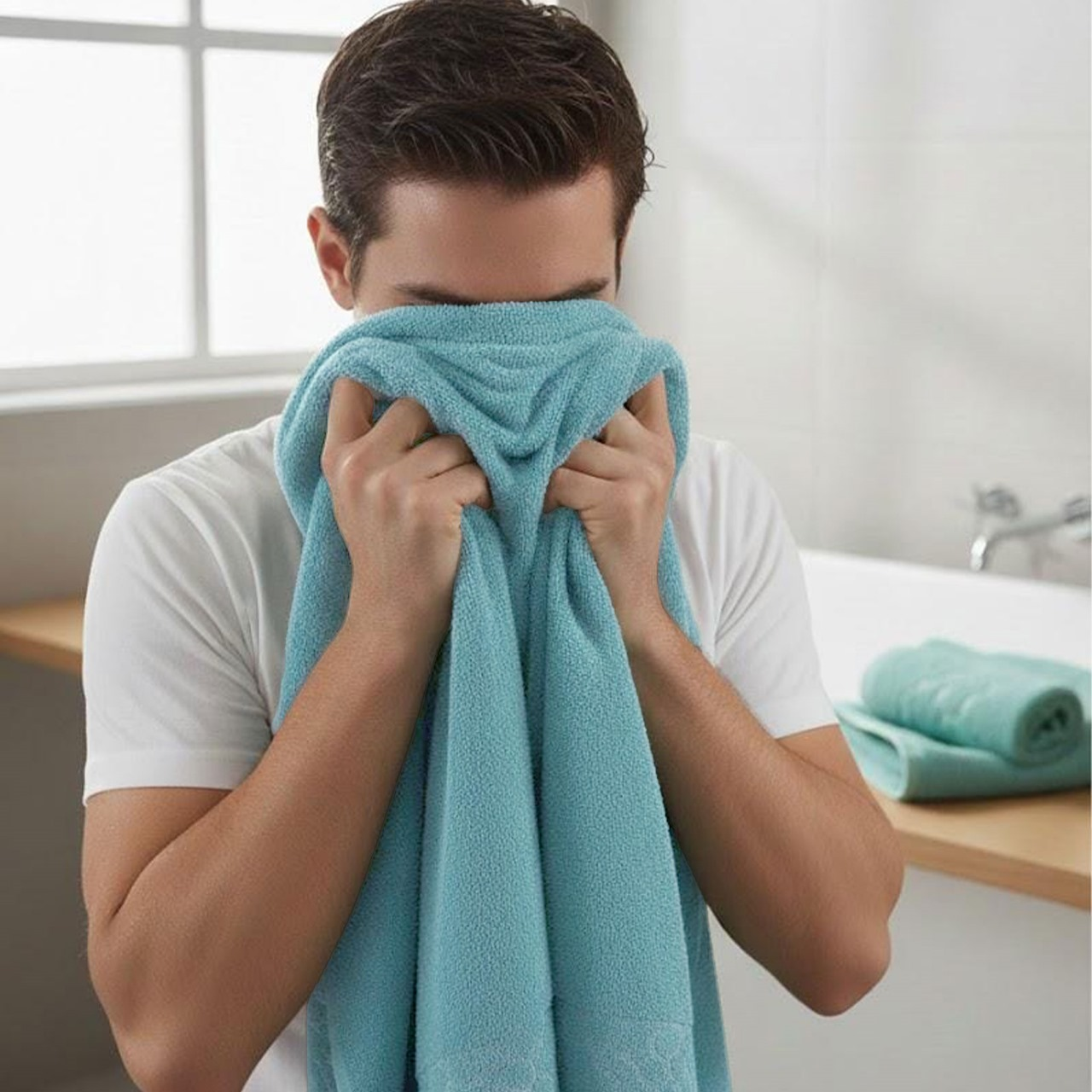 Face Towel, 50*100, 100% cotton ,decorative border