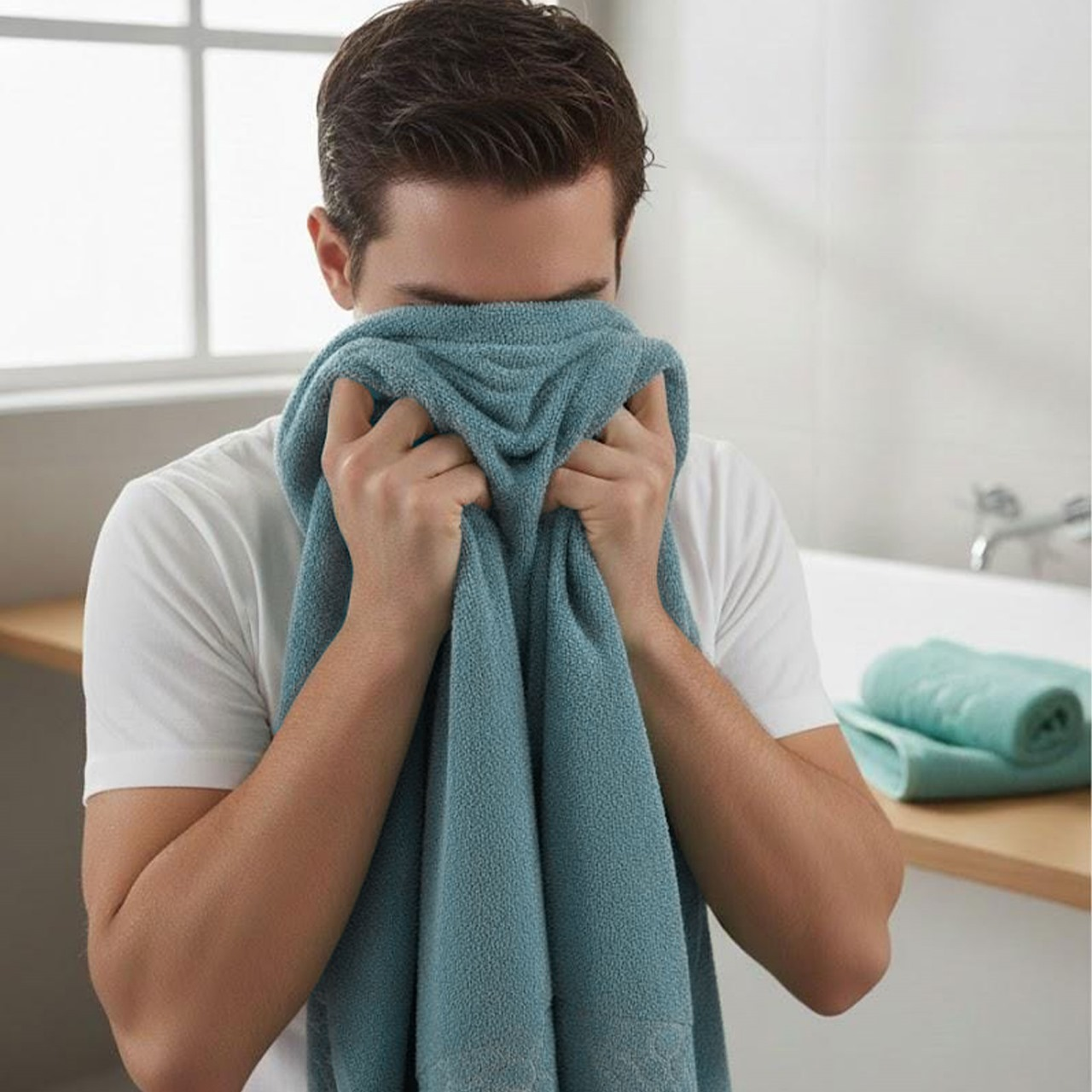 Face Towel, 50*100, 100% cotton ,decorative border