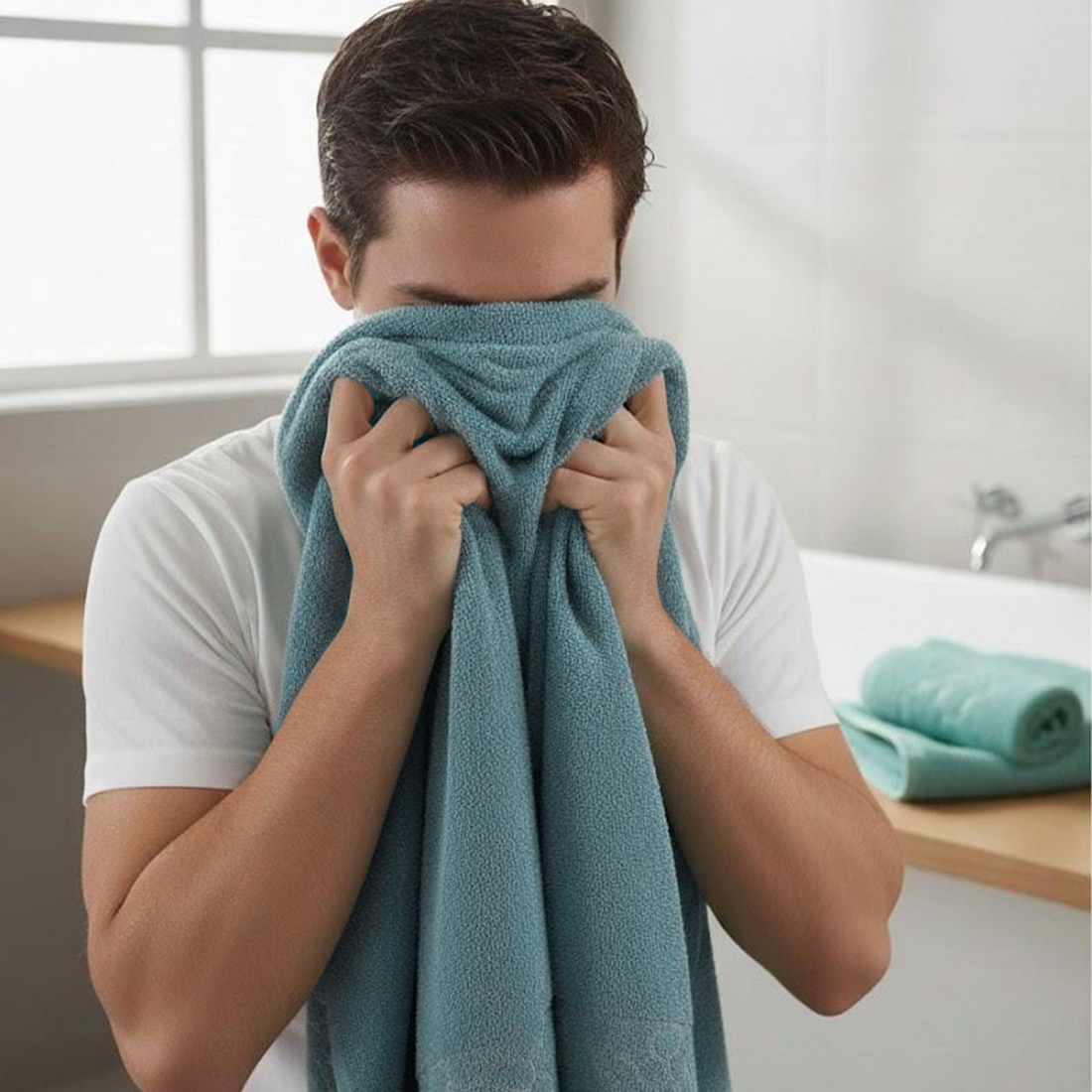 Wrap yourself in softness with this 50×100 cm cotton towel. Lightweight yet highly absorbent, it features an elegant decorative border that adds a touch of style to your bathroom. Perfect for daily use or as a chic accent piece.