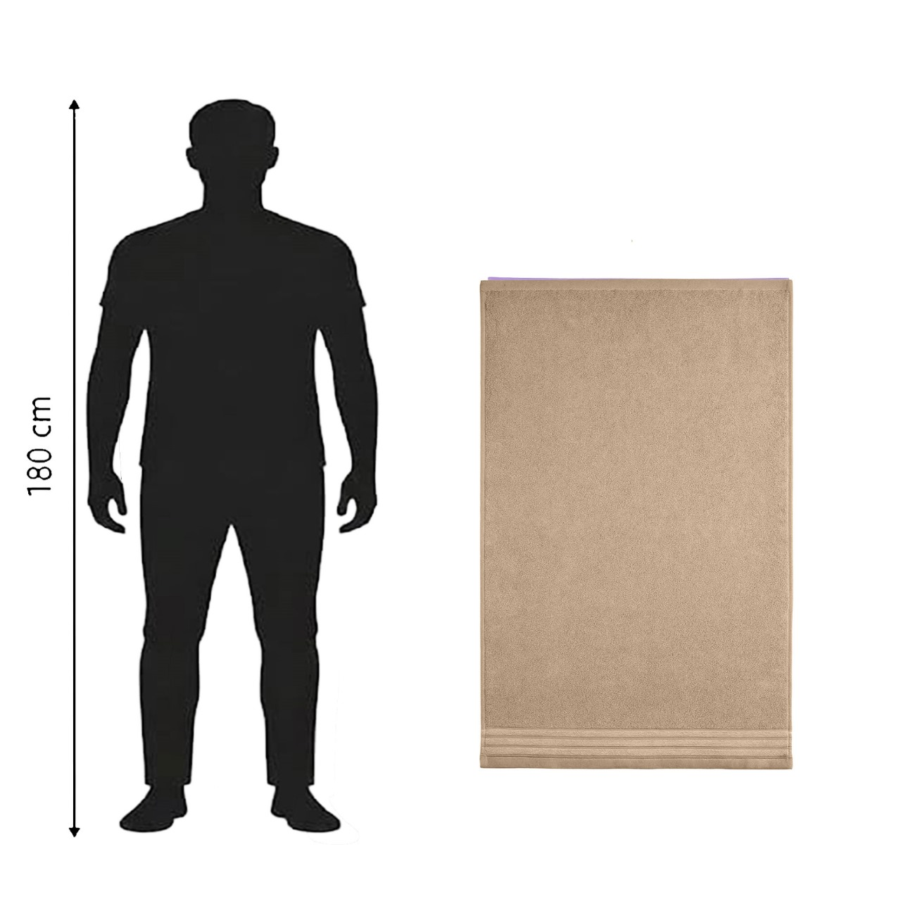 Face Towel - 50*100 cm - 300 gm (Chenille Border)