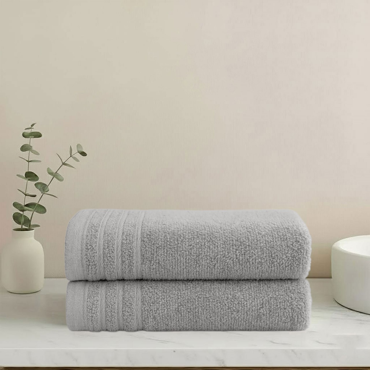 Face Towel - 50*100 cm - 300 gm (Chenille Border)