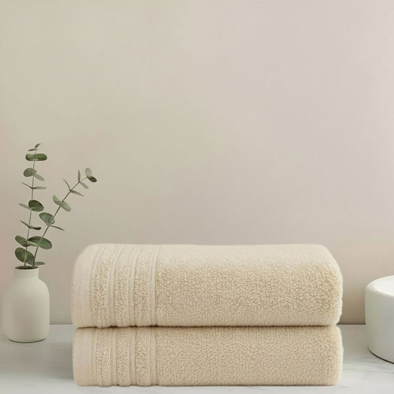 Face Towel ,Plain ,50*100 ,100% cotton  (Chenille Border)