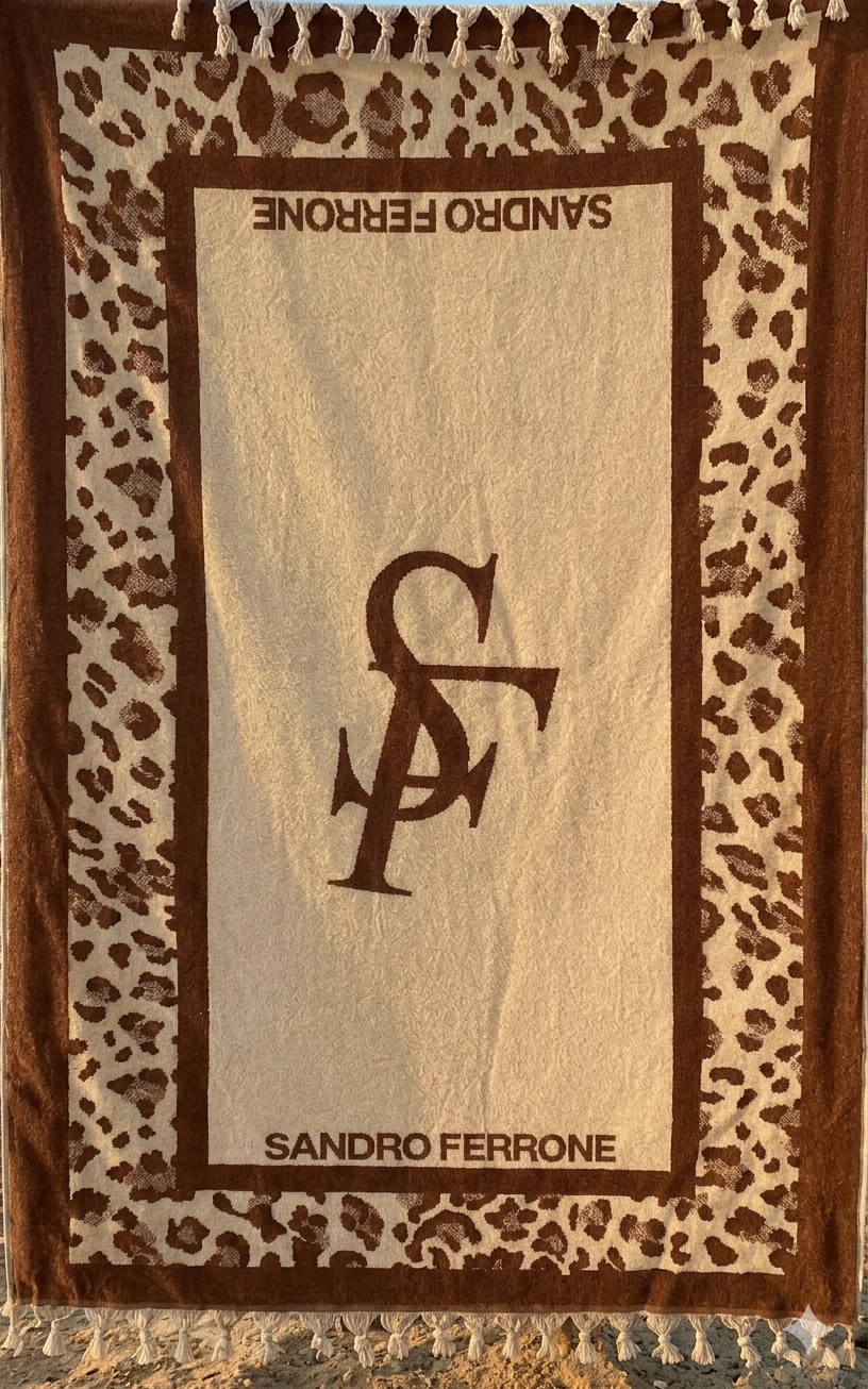 Beach towel, 90*160 cm ,100% cotton , Leopard Print  design