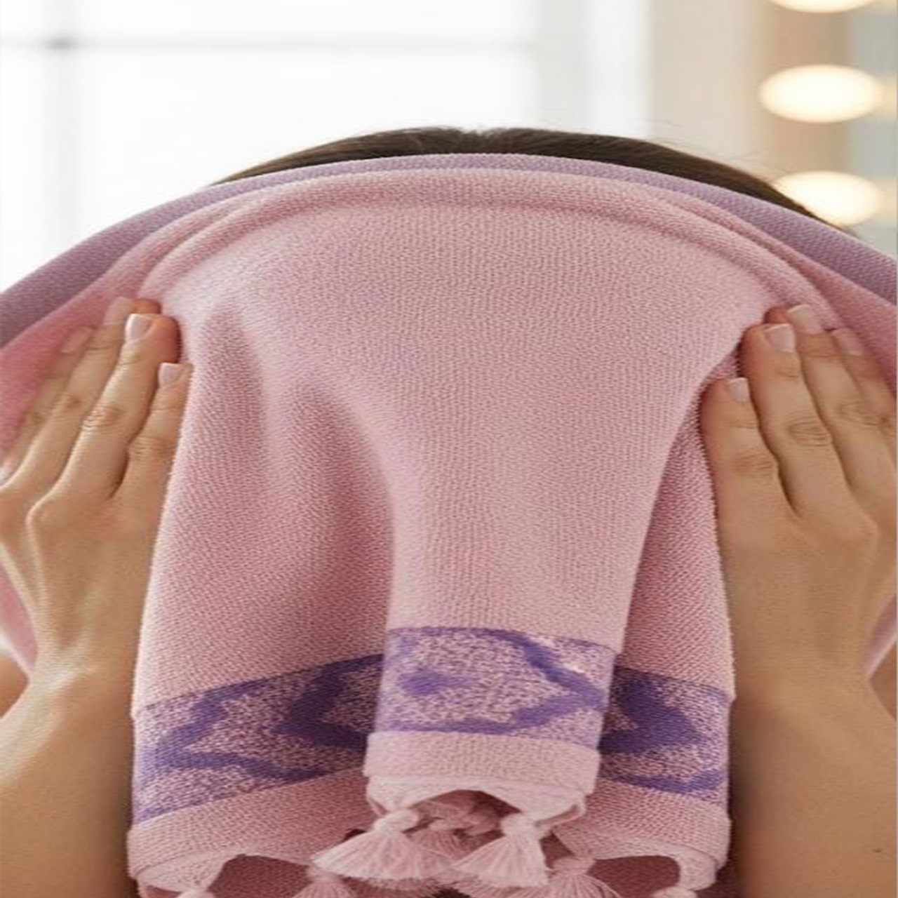 Hand Towel ,30*50 cm,100% Cotton, Lavender