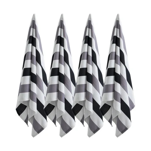4 Pack Large Oversized Beach Towels Set 30"*60" Cabana Stripe Pool Towel