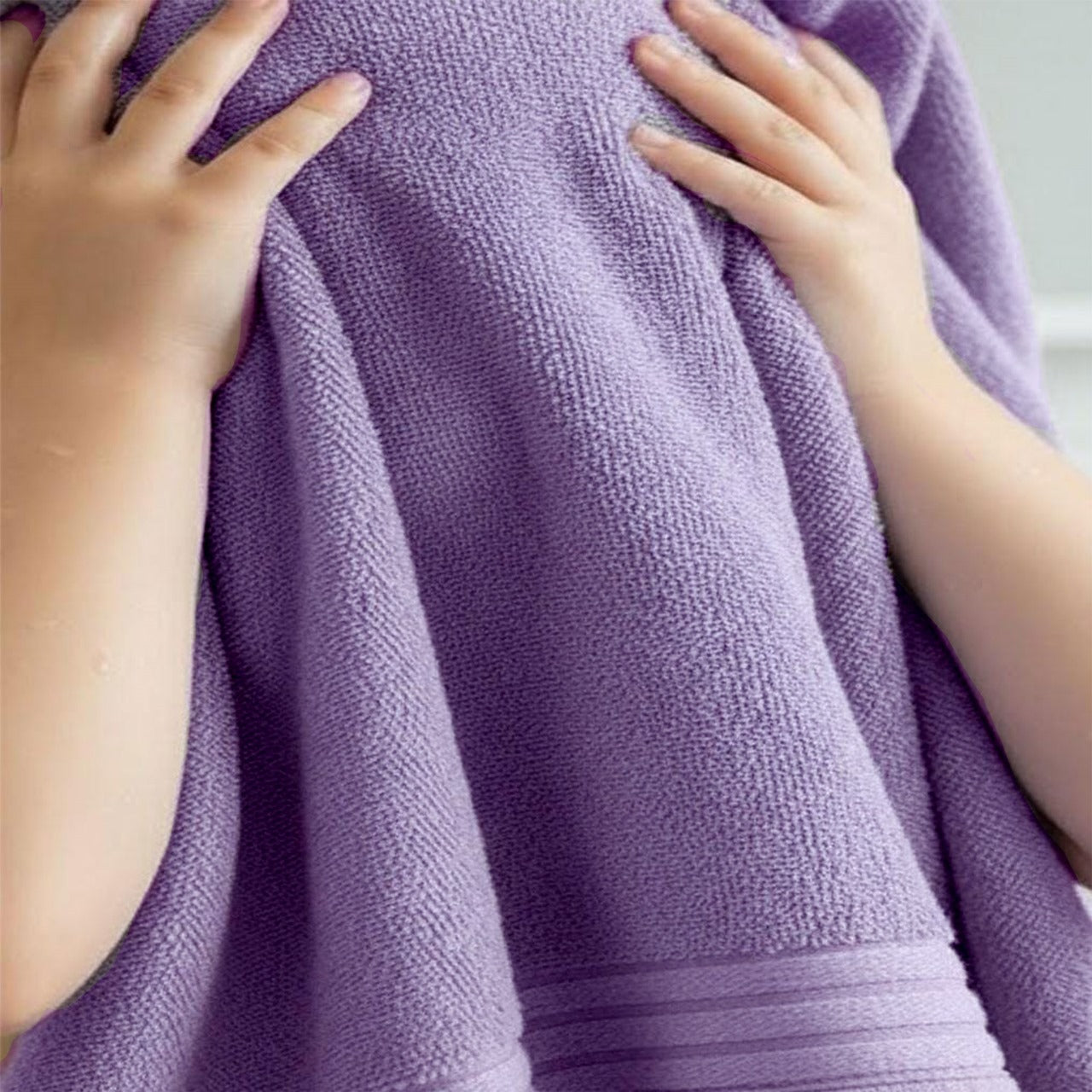 Face Towel ,Plain ,50*100 ,100% Cotton  (Chenille Border)