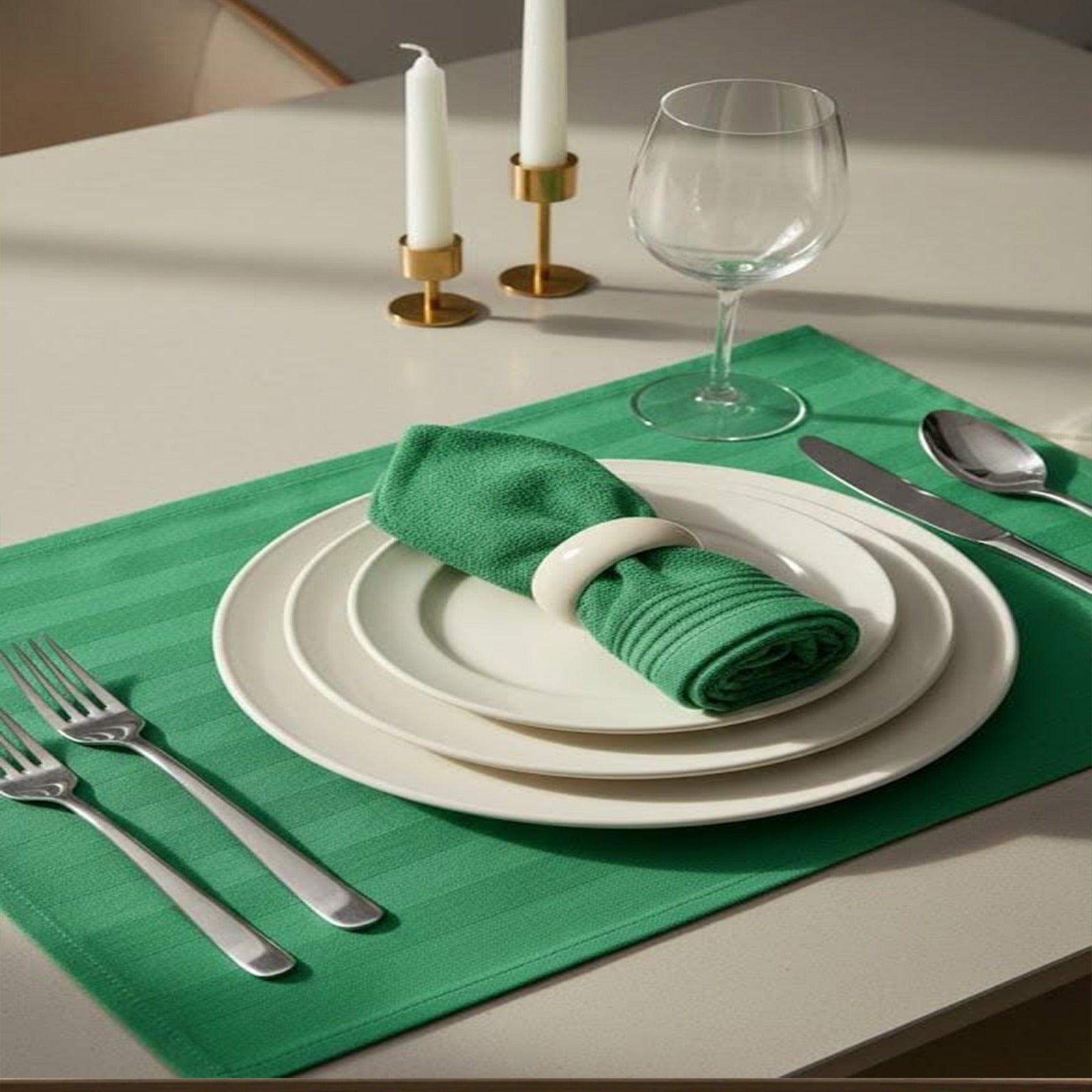 Table towel (65×65 cm) and hand towel (50×50 cm),100% cotton
