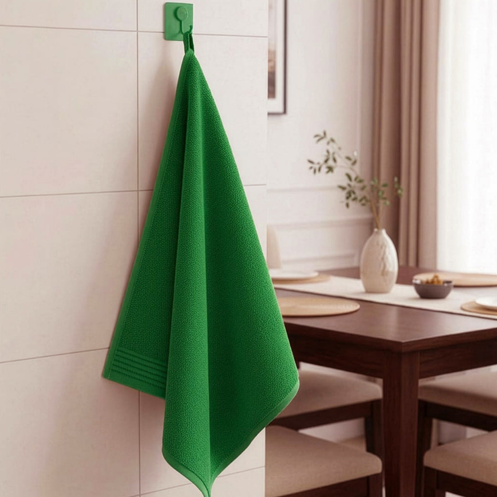 Table towel (65×65 cm) and hand towel (50×50 cm),100% cotton
