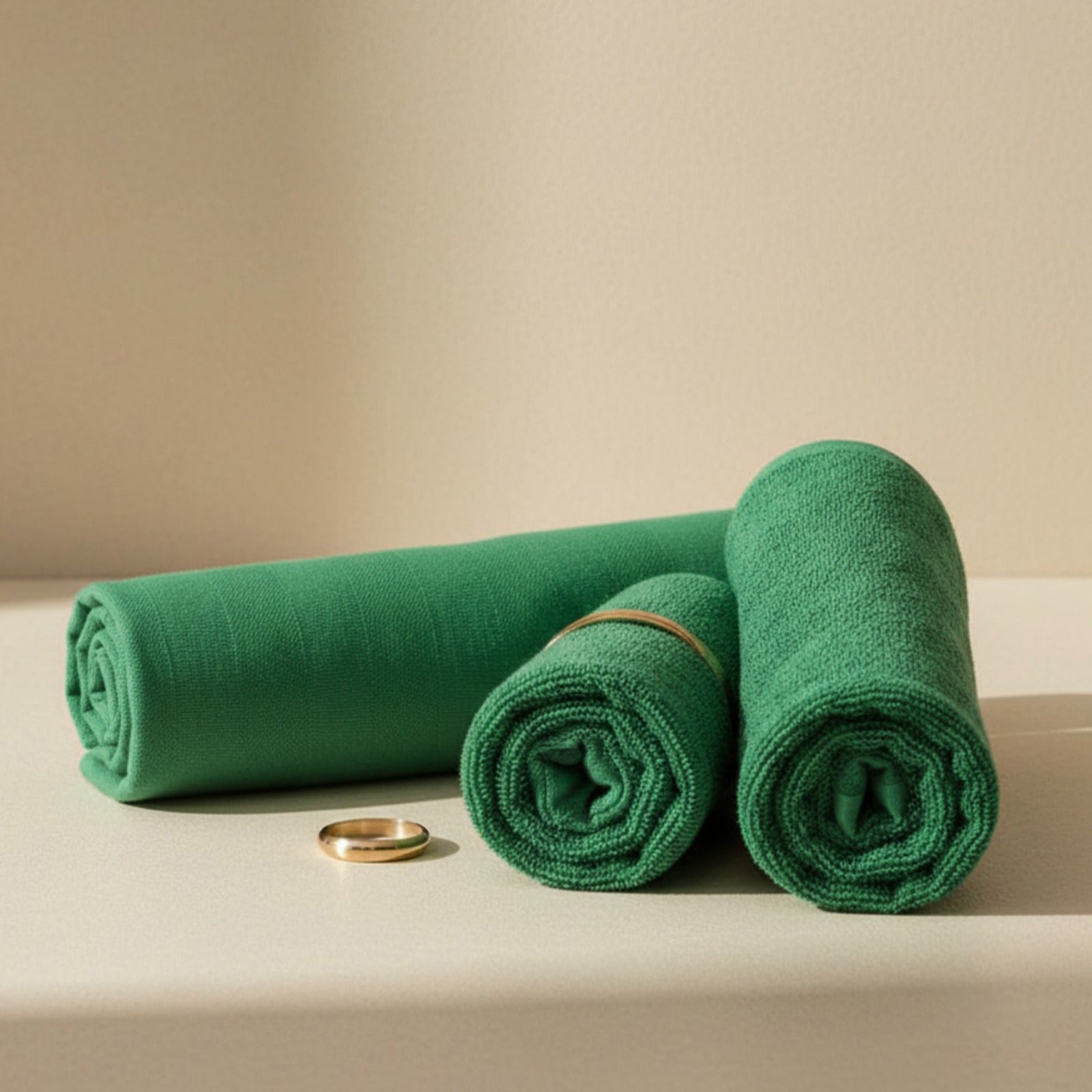 Table towel (65×65 cm) and hand towel (50×50 cm),100% cotton
