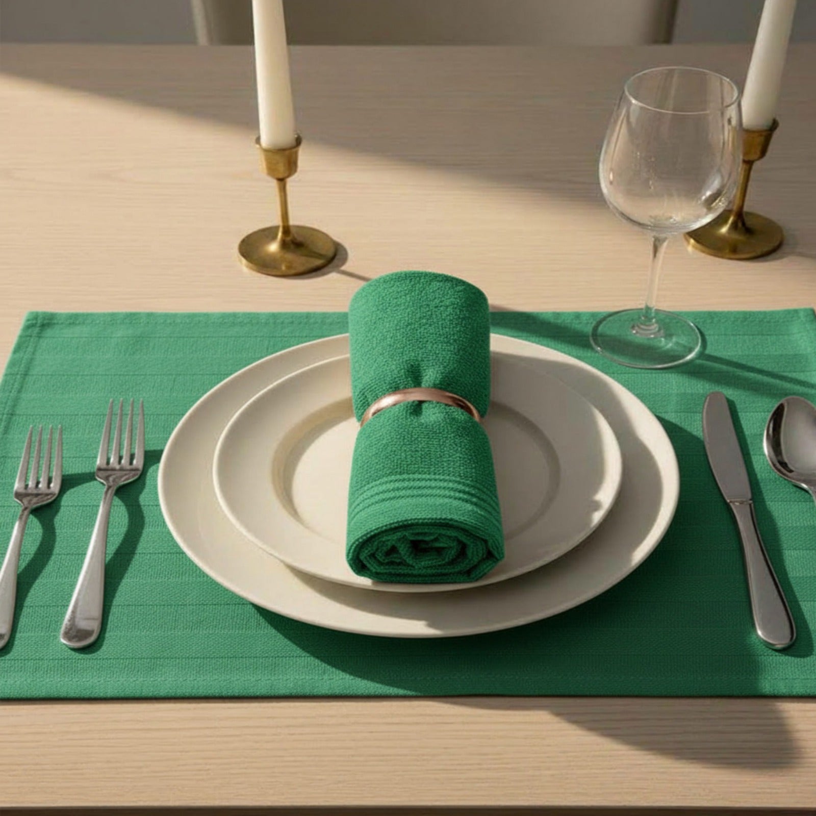 Table towel (65×65 cm) and hand towel (50×50 cm),100% cotton