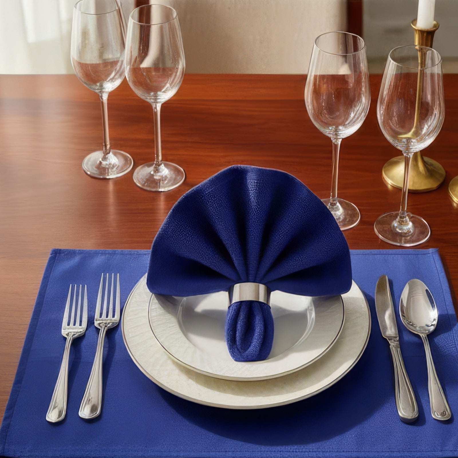 Table towel (65×65 cm) and hand towel (50×50 cm),100% cotton