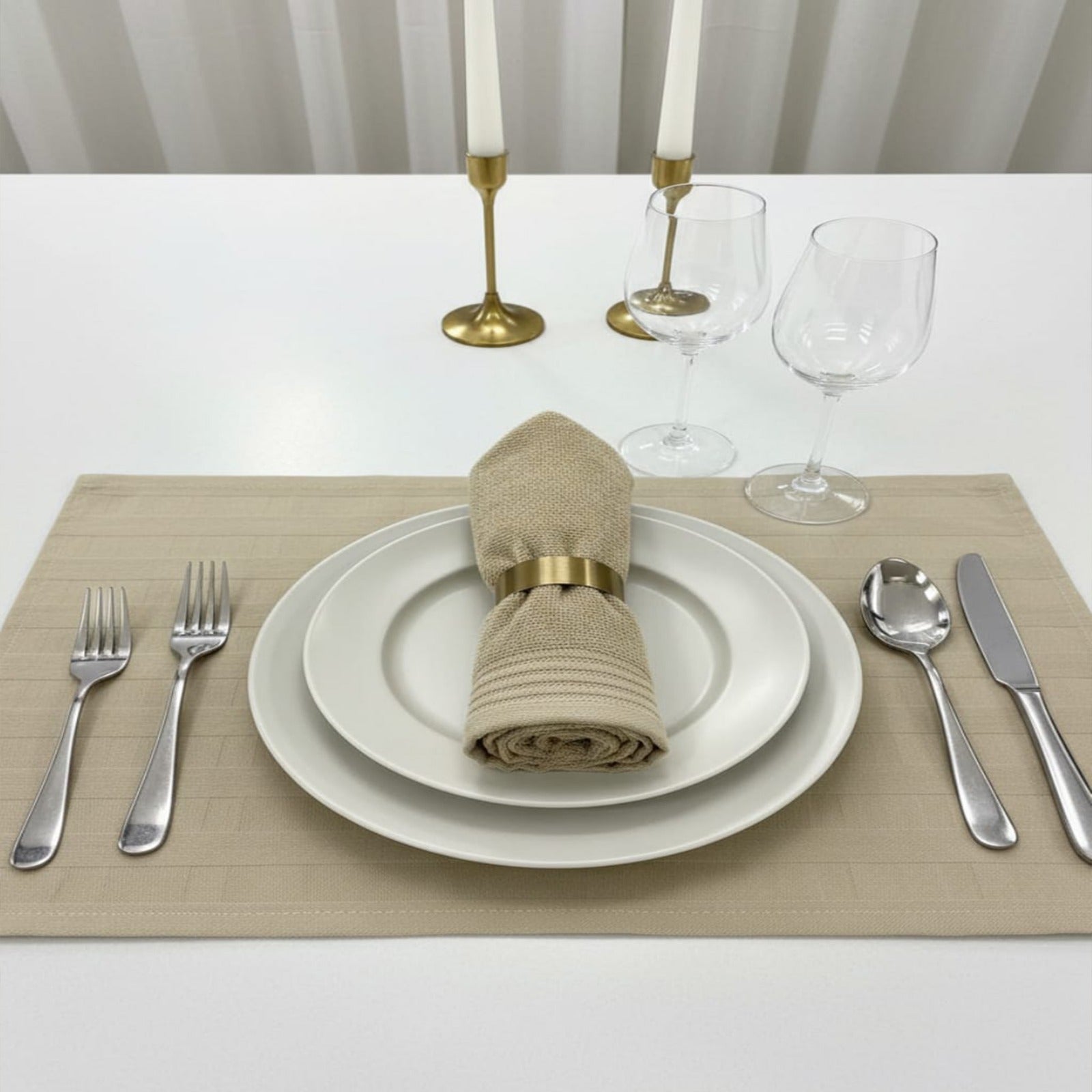 Table towel (65×65 cm) and hand towel (50×50 cm),100% cotton