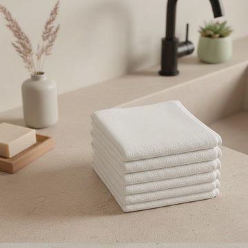 White Hotel Hand Towel – 30×30 cm