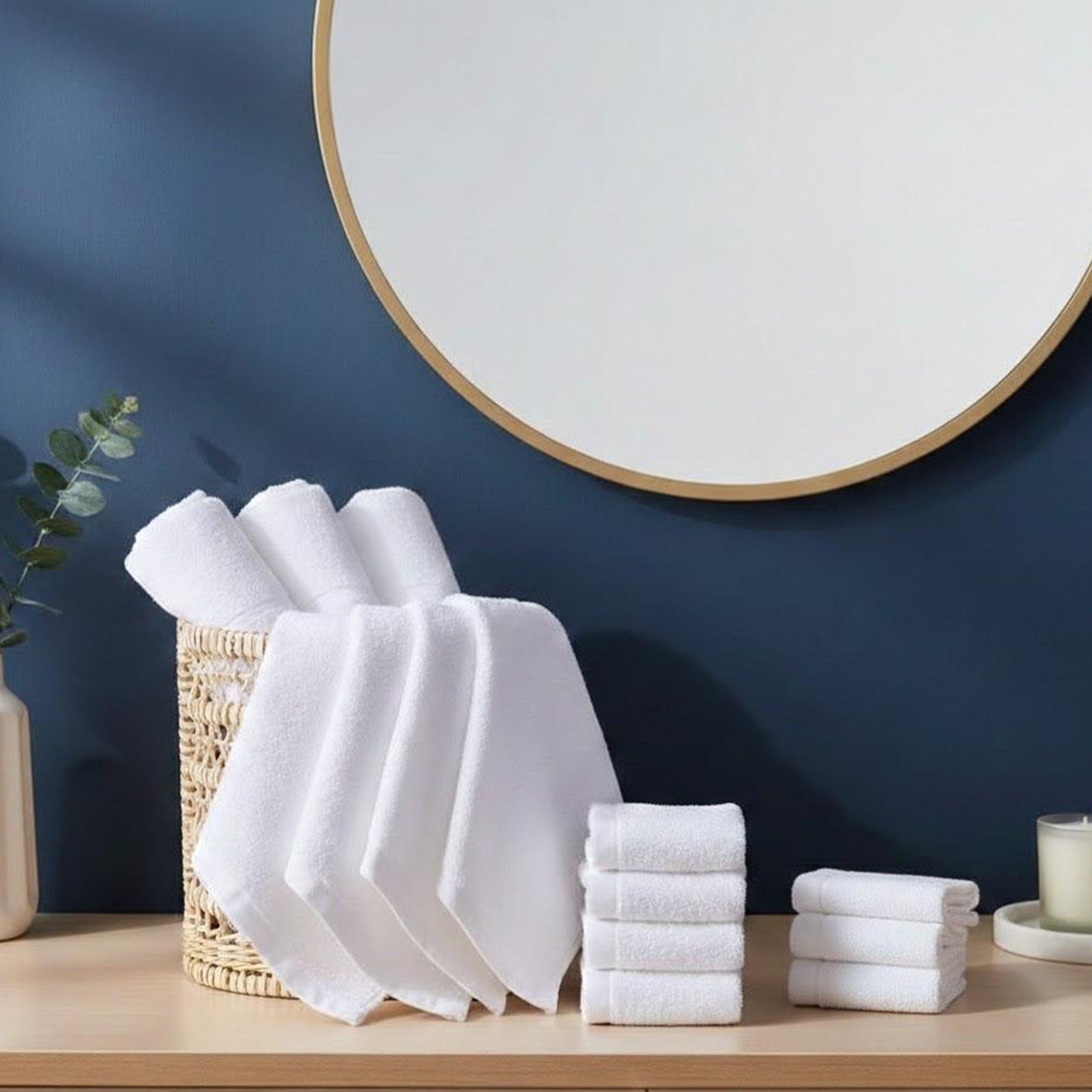 White Hotel Hand Towel – 30×30 cm