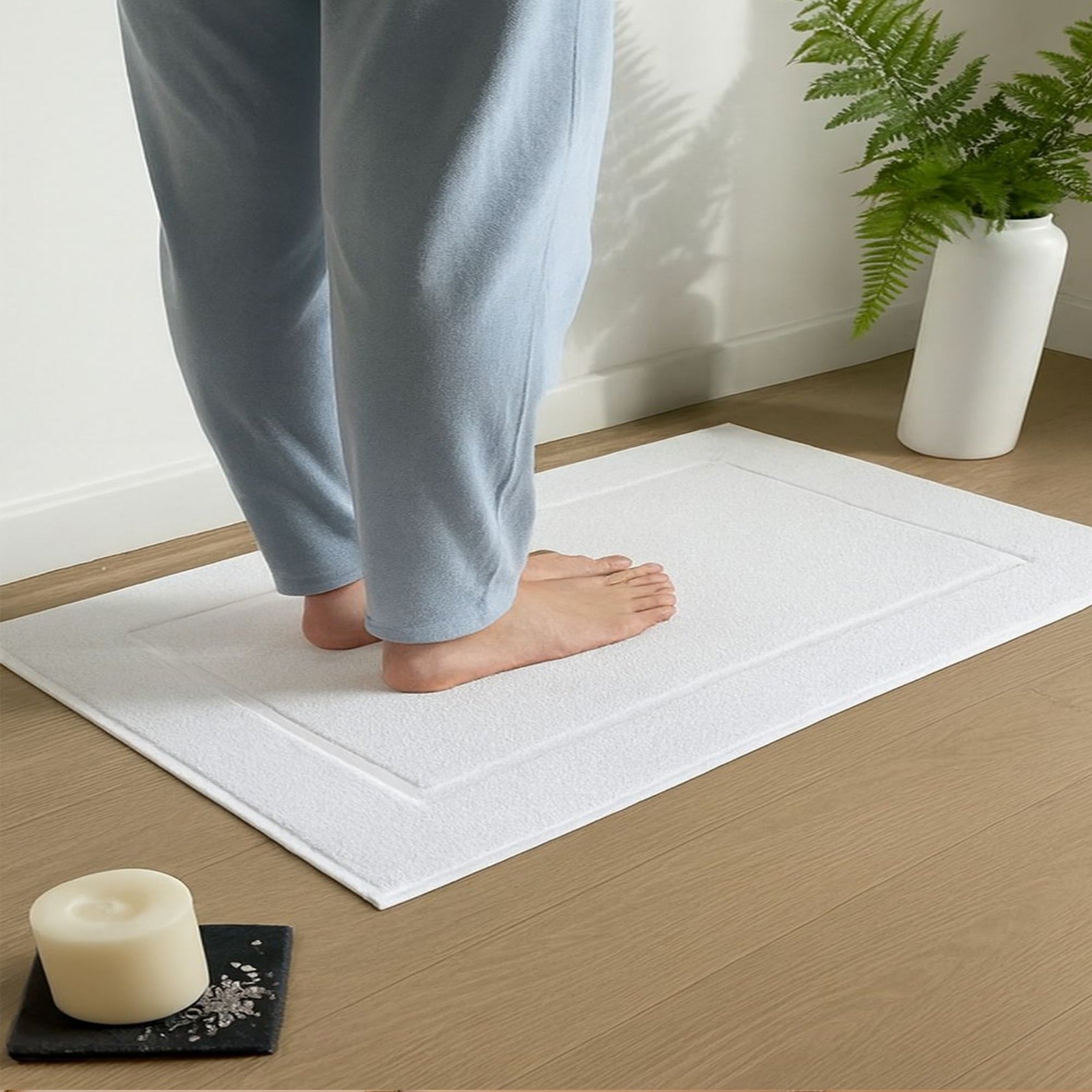 Bathmat ,rectangle Design , 50*70 cm ,100% Cotton
