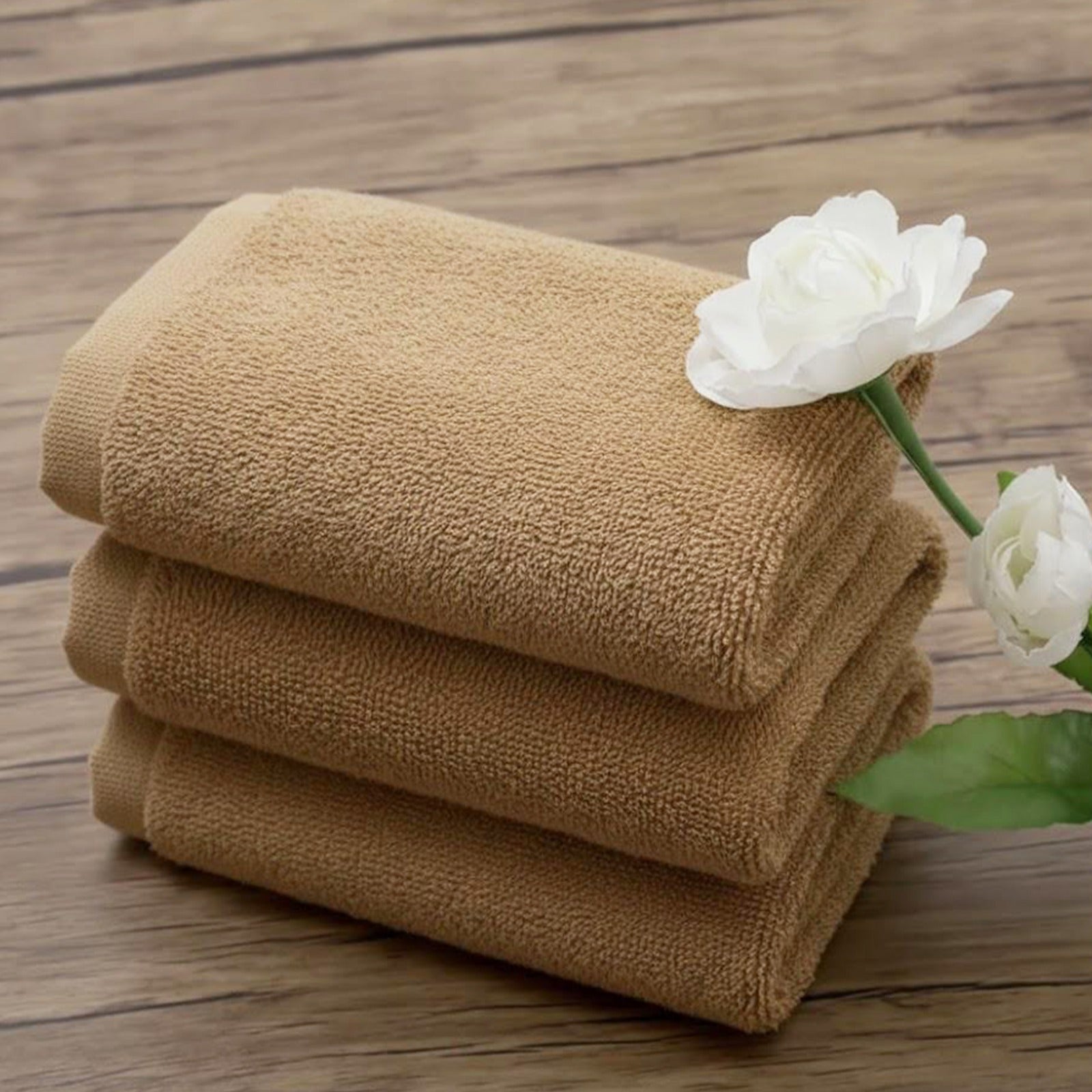Hand towel ,Biege, 100% Cotton