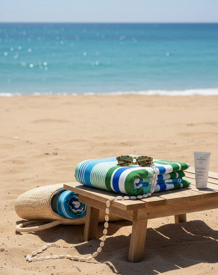 Beach Towel, 100% Cotton ,size 86*158 cm ,Colorful Summer Stripe Design