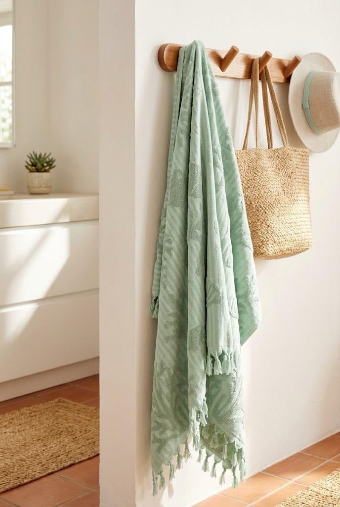 Beach Towel, 100% Cotton ,size 86*170 cm ,Sea Life Pattern