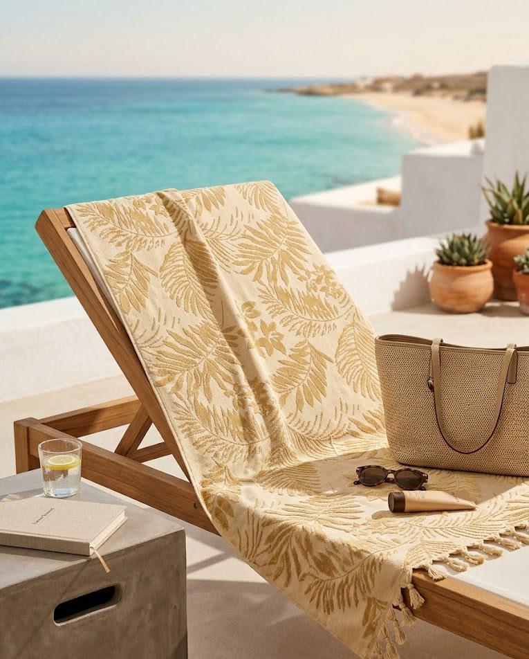 Beach Towel, 100% Cotton, Size 86*160 cm, Bold, Vibrant & Premium