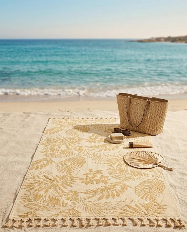 Beach Towel, 100% Cotton, Size 86*160 cm, Bold, Vibrant & Premium