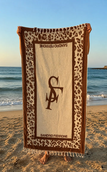 Beach towel, 90*160 cm ,100% cotton , Leopard Print  design