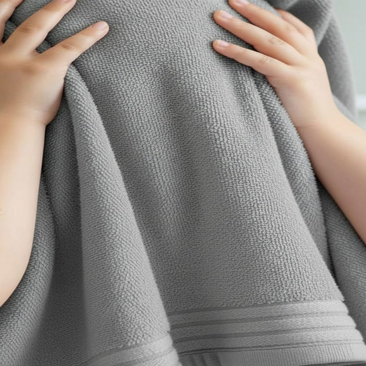 Face Towel ,Plain ,50*100 ,100% Cotton  (Chenille Border)