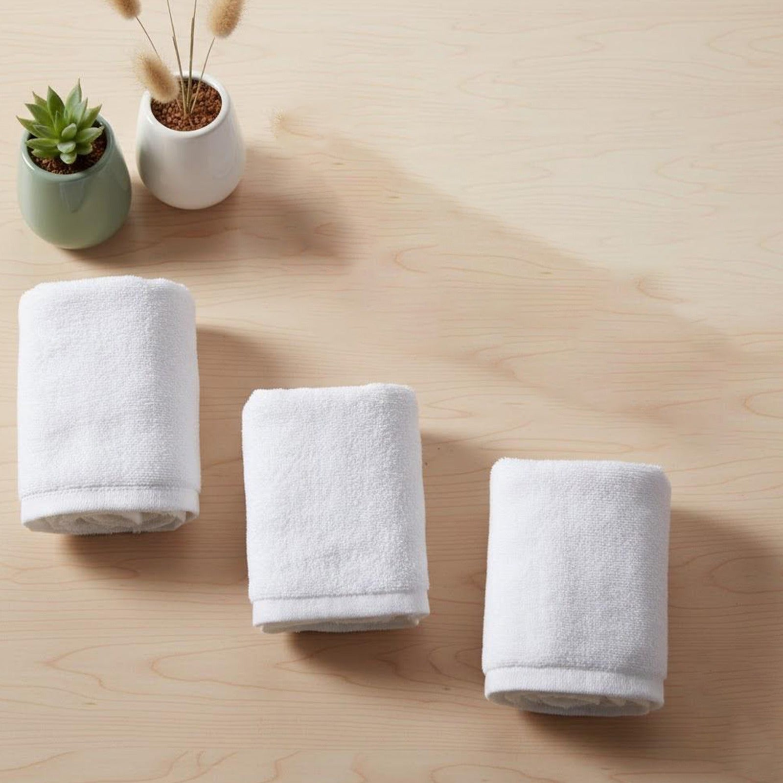 White Hotel Hand Towel – 30×30 cm
