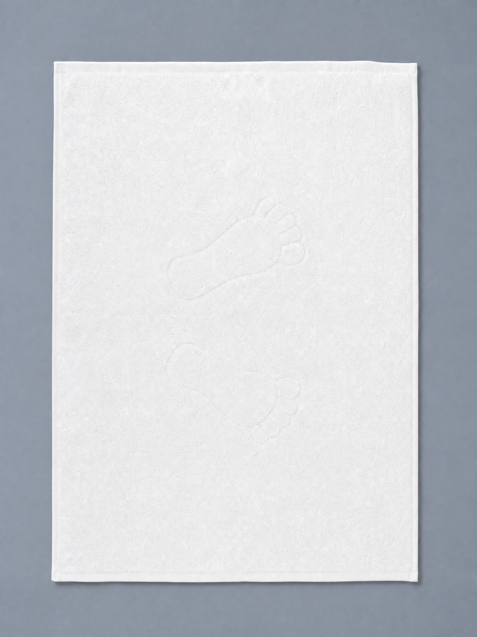 Bathmat , 50*70 cm ,100% Cotton ,Highly absorbent ,Footprint design