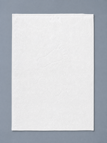 Bathmat , 50*70 cm ,100% Cotton ,Highly absorbent ,Footprint design