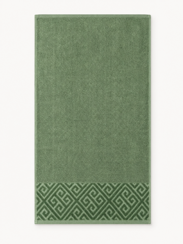 Facetowel , 50*100 , 100% cotton, Highly absorbent , Greek key design
