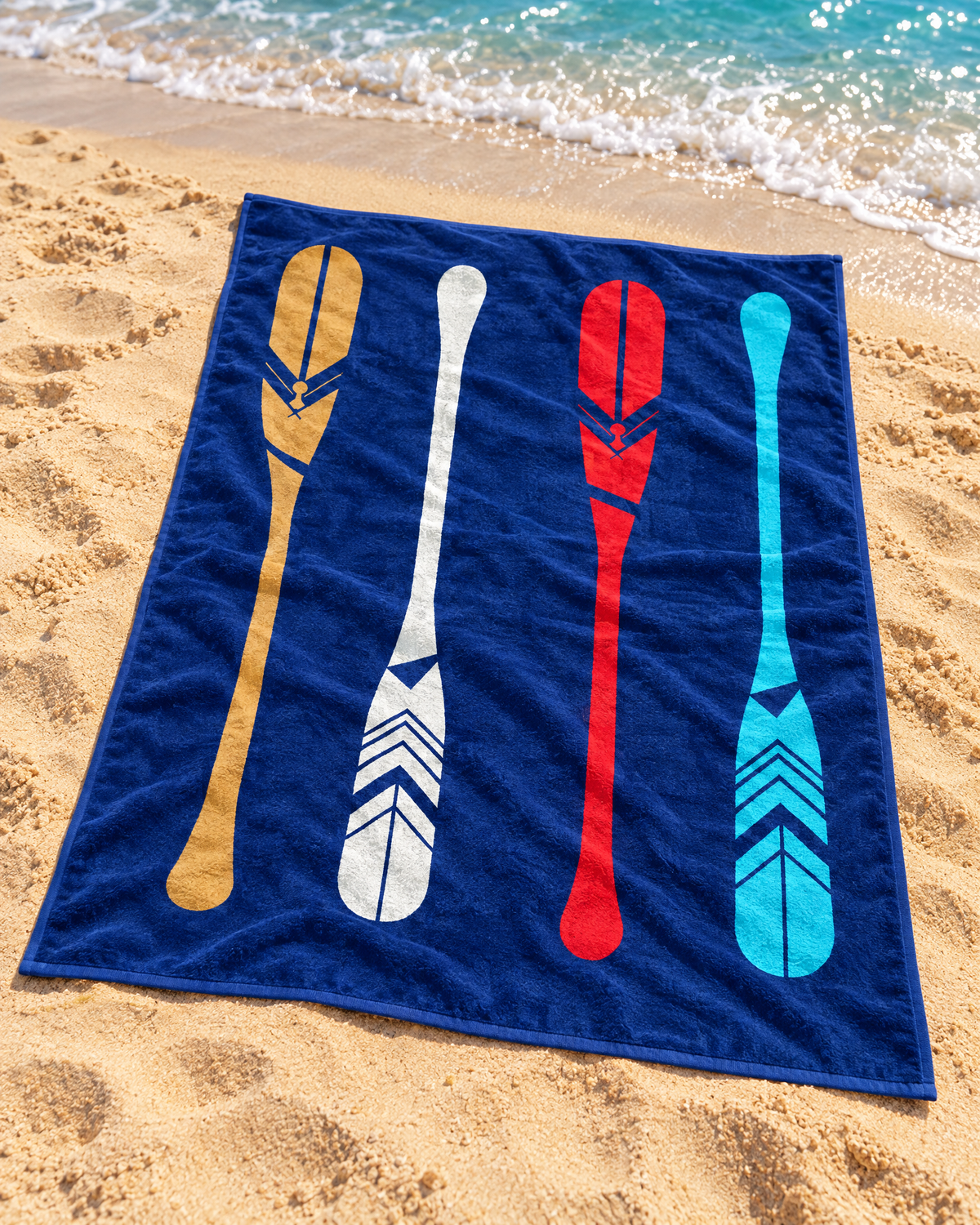 Jumbo Beach Towel ,140x 175  cm, 100% cotton ,Highly absorbent ,Vibrant  Blue & Teal Jumbo Striped Beach Towel