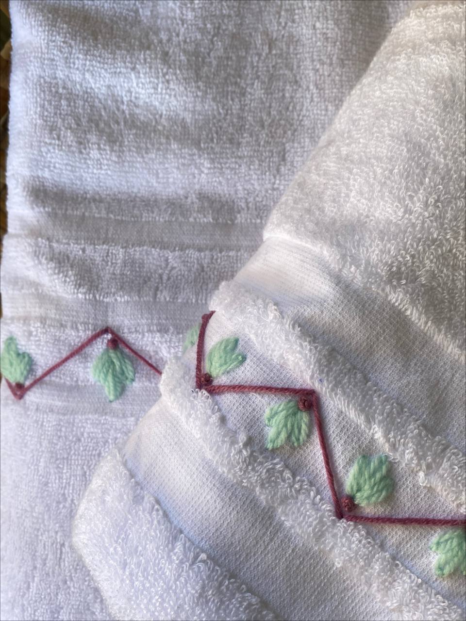 Handmade towel ,100% cotton ,Diagonals design