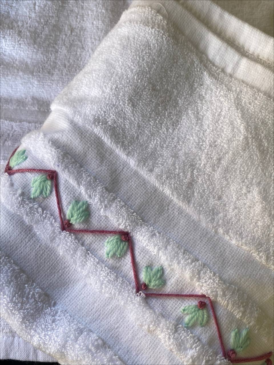 Handmade towel ,100% cotton ,Diagonals design