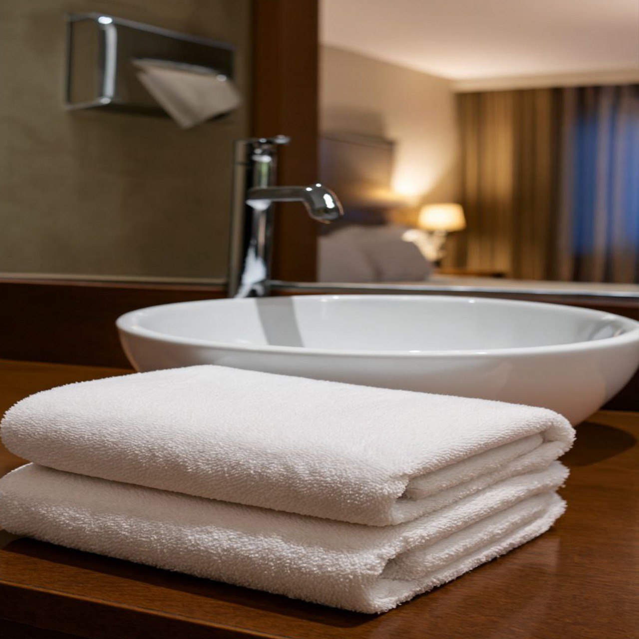 White Hotel Bath Towel – 100×150 cm