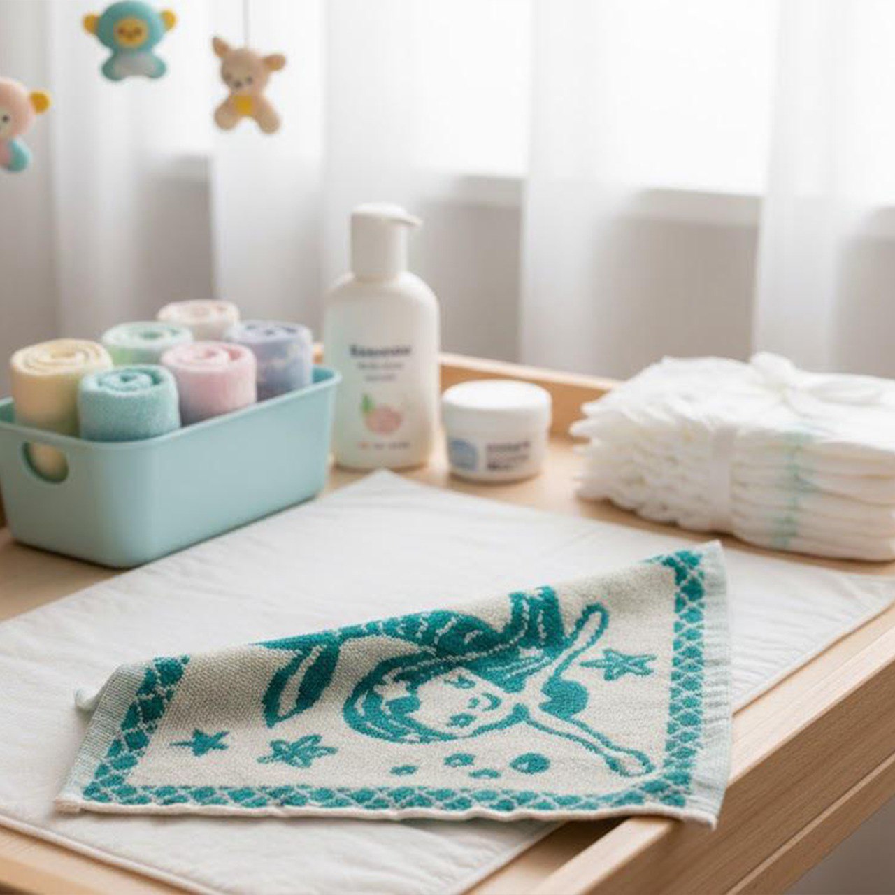 Kids Hand Towel,100% Cotton , Crocodile , Elephant , Mermaid designs