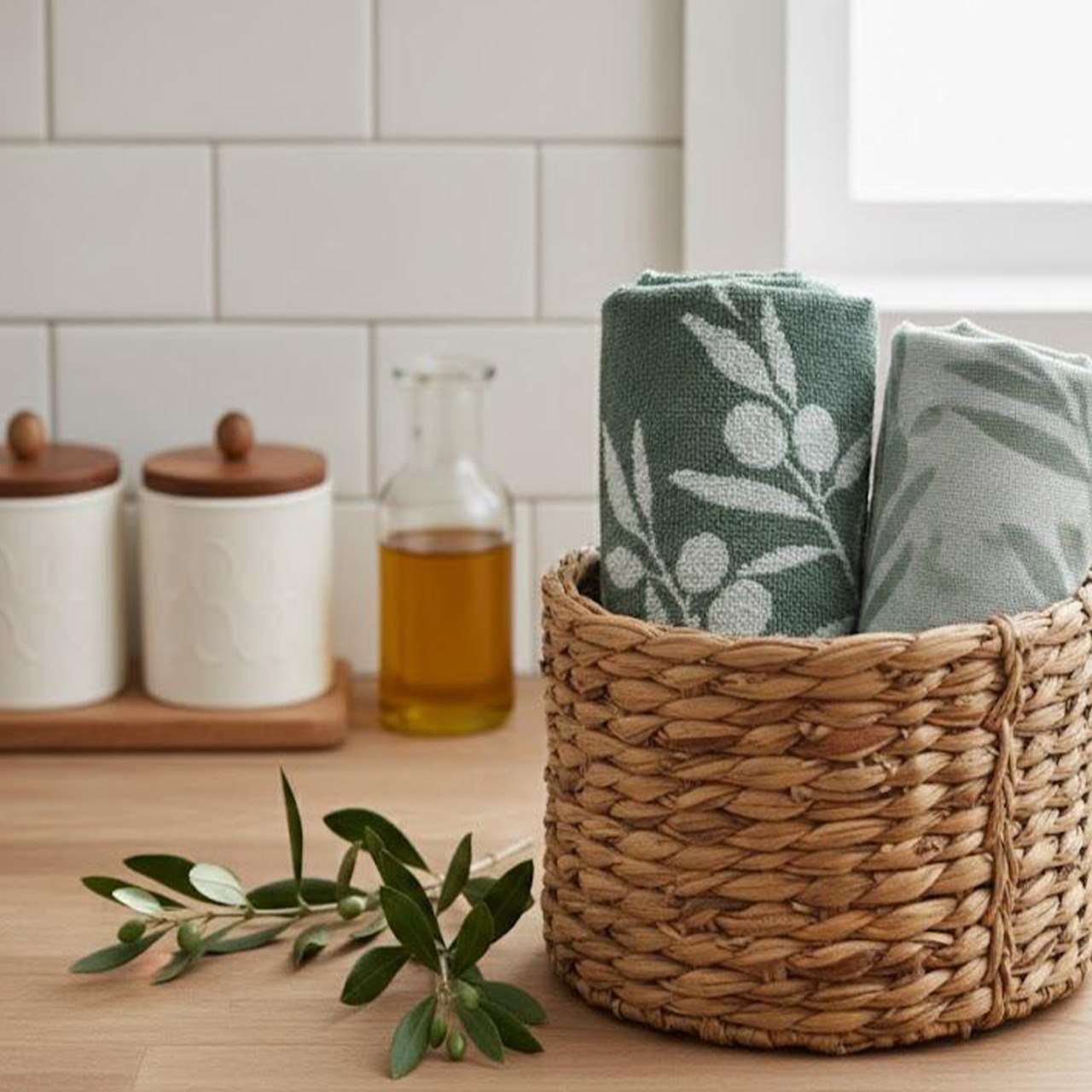 Kitchen Towel, Terry ,50×50 cm ,100% Cotton - flat ,50×70 cm
