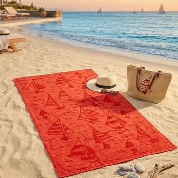Summer-Ready Beach Towel, 100% Cotton, size 86*170 cm