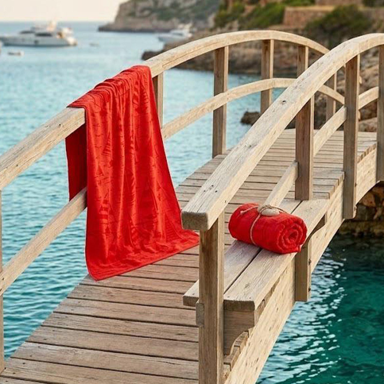 Summer-Ready Beach Towel, 100% Cotton, size 86*170 cm