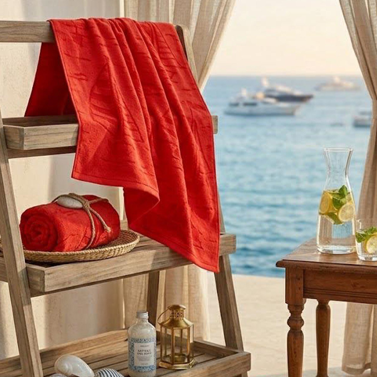 Summer-Ready Beach Towel, 100% Cotton, size 86*170 cm