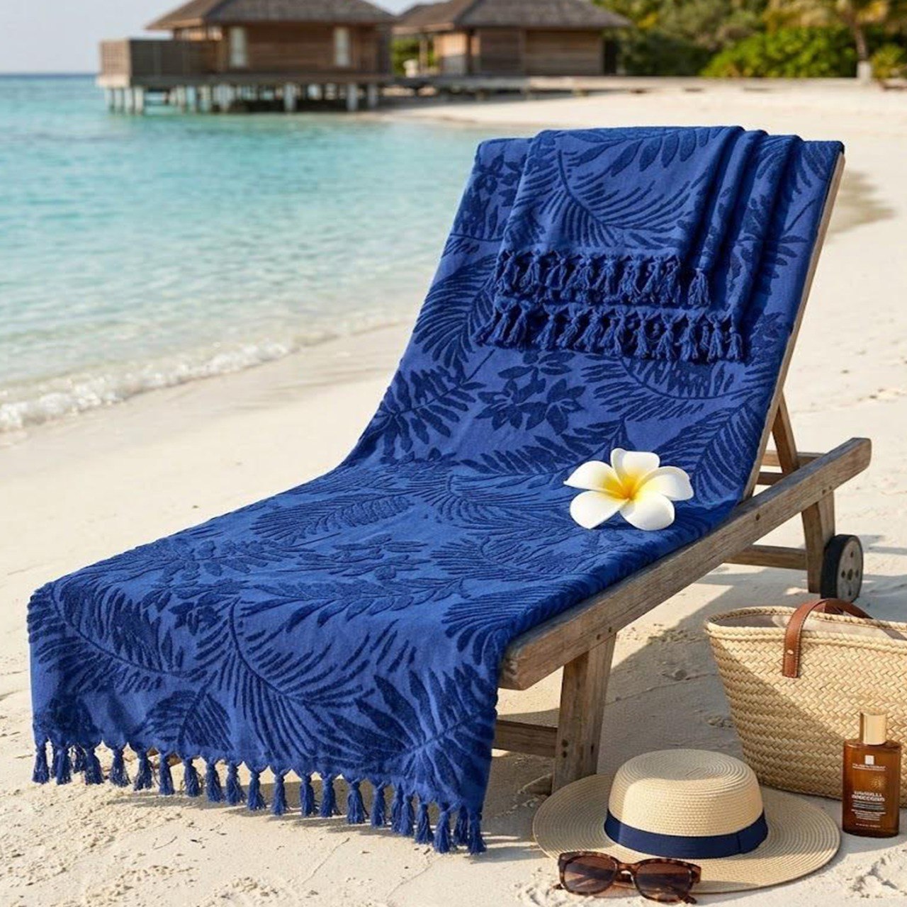 Beach Towel, 100% Cotton, Size 86*160 cm, Bold, Vibrant & Premium