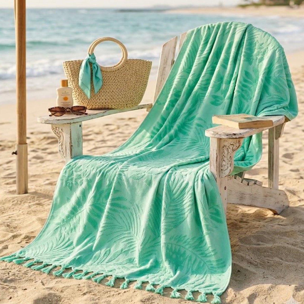 Beach Towel, 100% Cotton, Size 86*160 cm, Bold, Vibrant & Premium