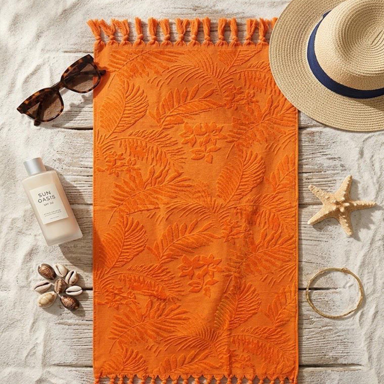 Beach Towel, 100% Cotton, Size 86*160 cm, Bold, Vibrant & Premium