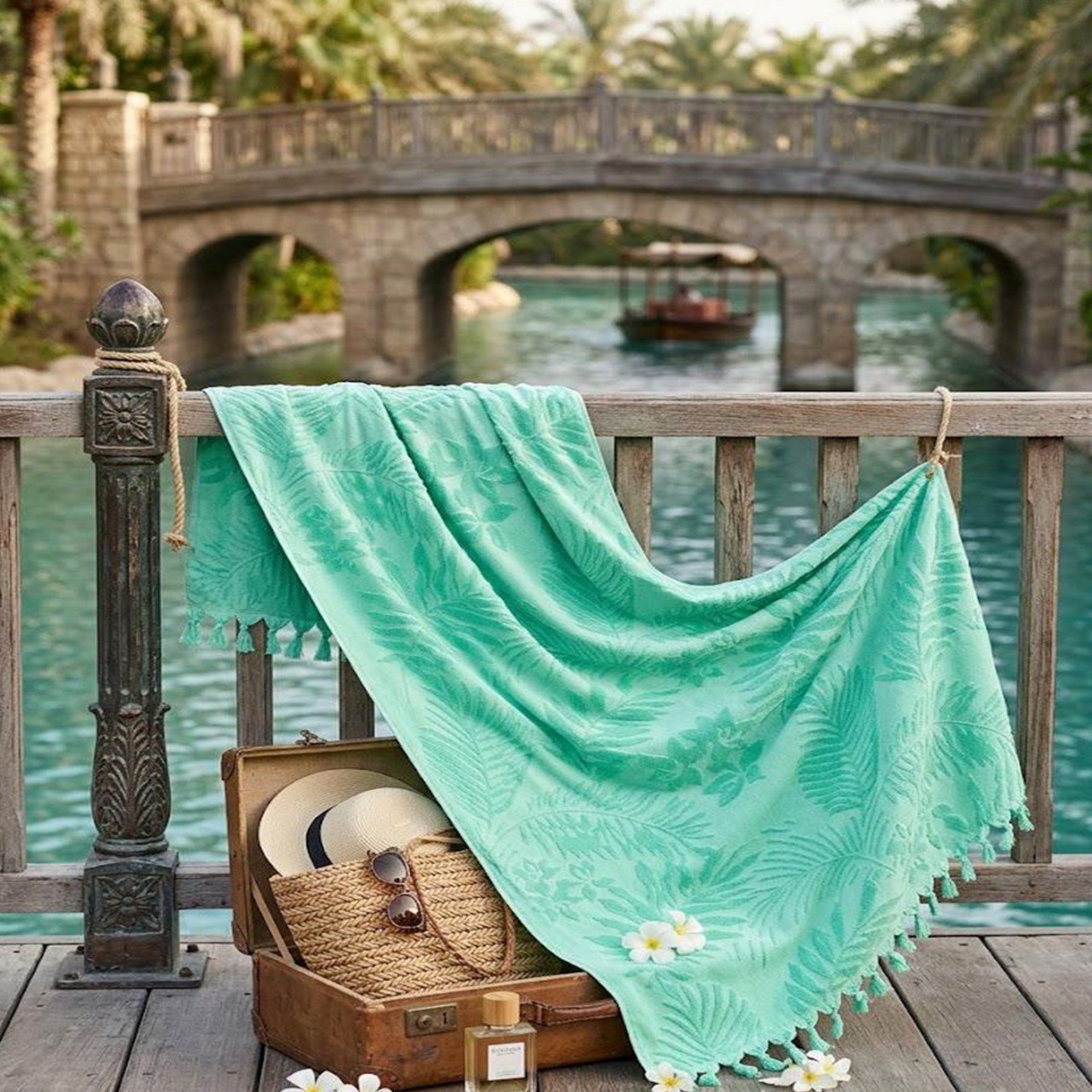 Beach Towel, 100% Cotton, Size 86*160 cm, Bold, Vibrant & Premium