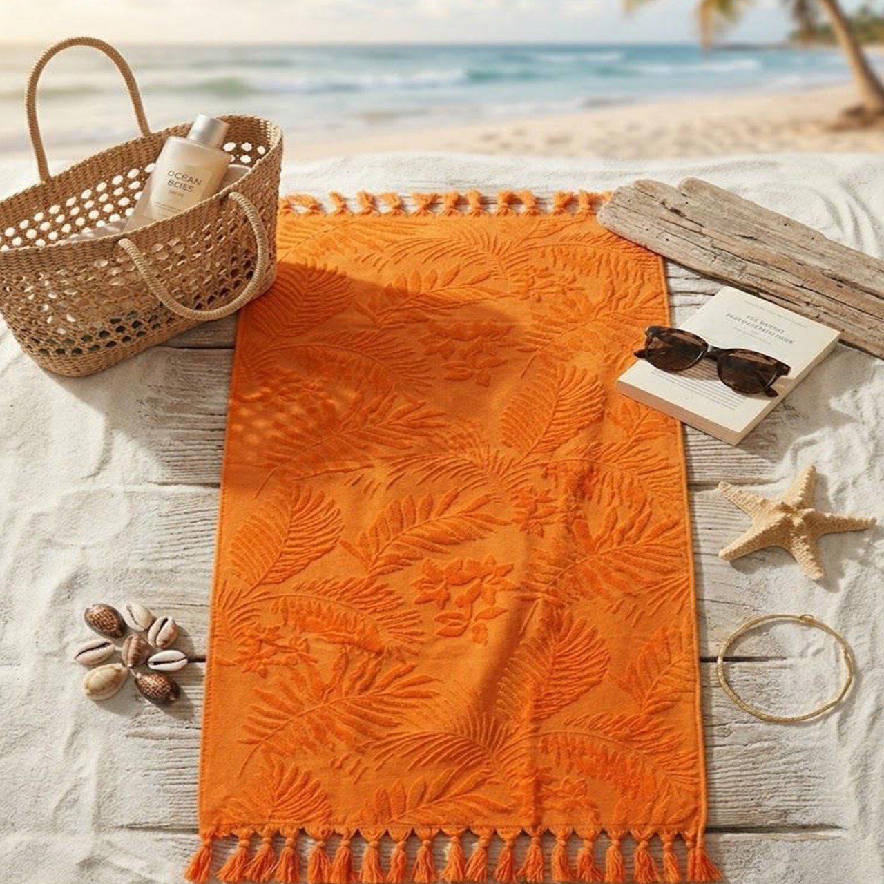 Beach Towel, 100% Cotton, Size 86*160 cm, Bold, Vibrant & Premium