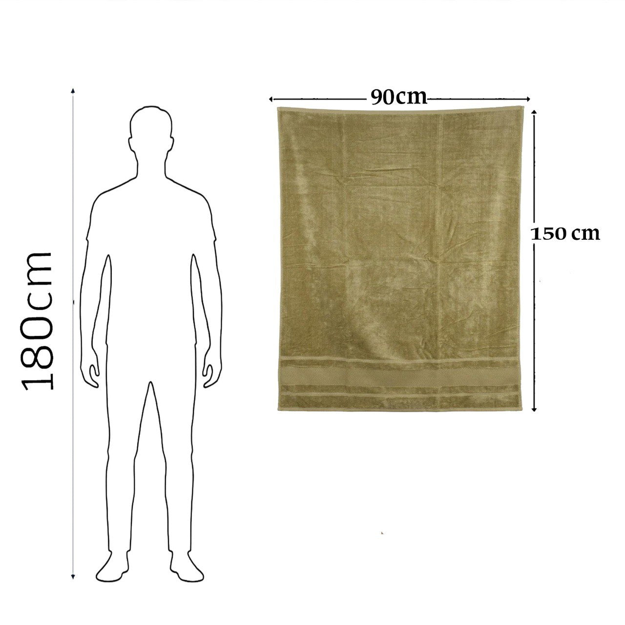 Beach Towel, 100% Cotton, 90*150 cm, Soft velour