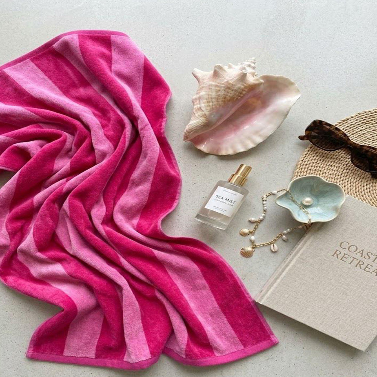Beach Towel, 100% Cotton ,size 86*160 cm ,Classic Stripe Design