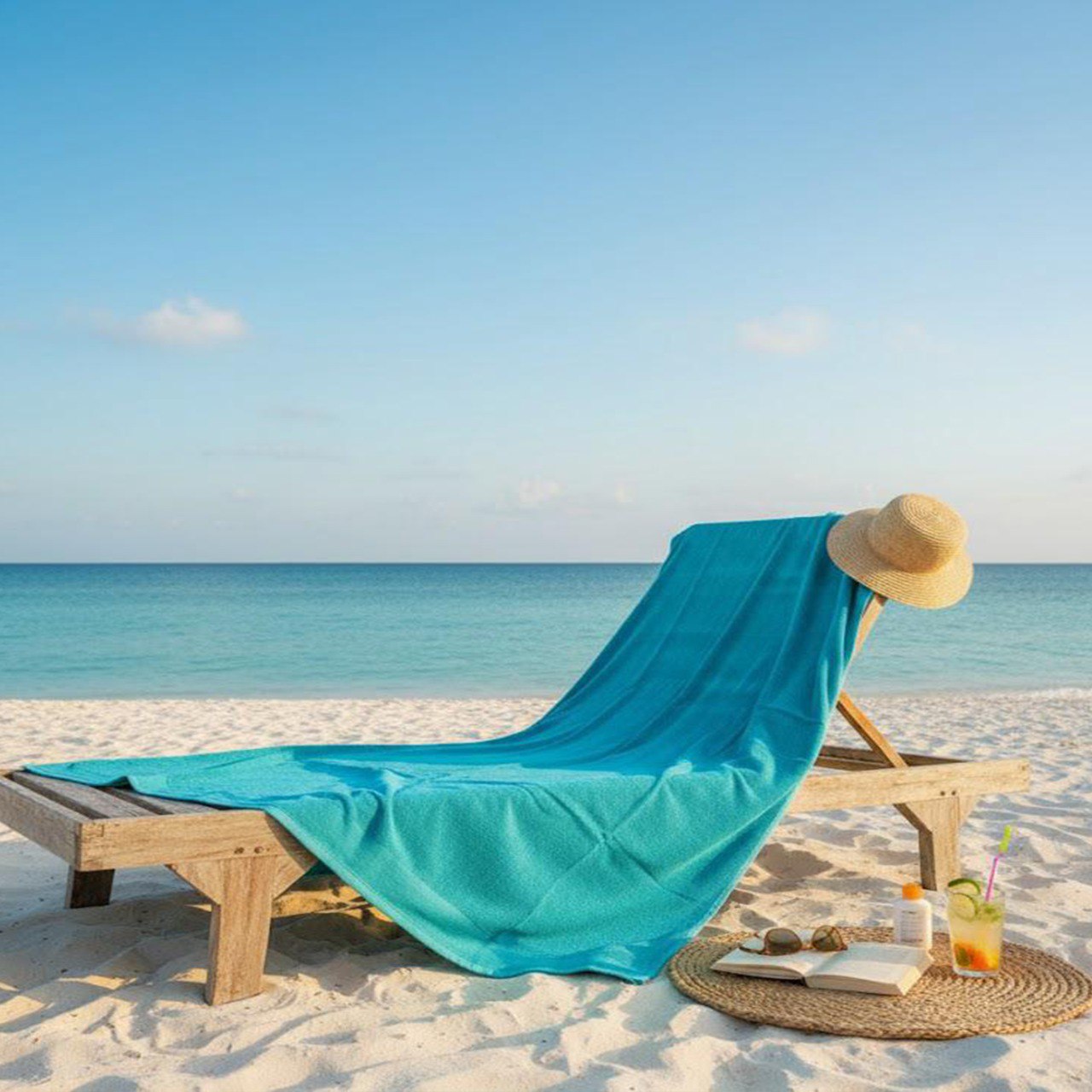 Beach Towel, 100% Cotton ,size 86 x160 cm ,Elegant Stripes with Tassels